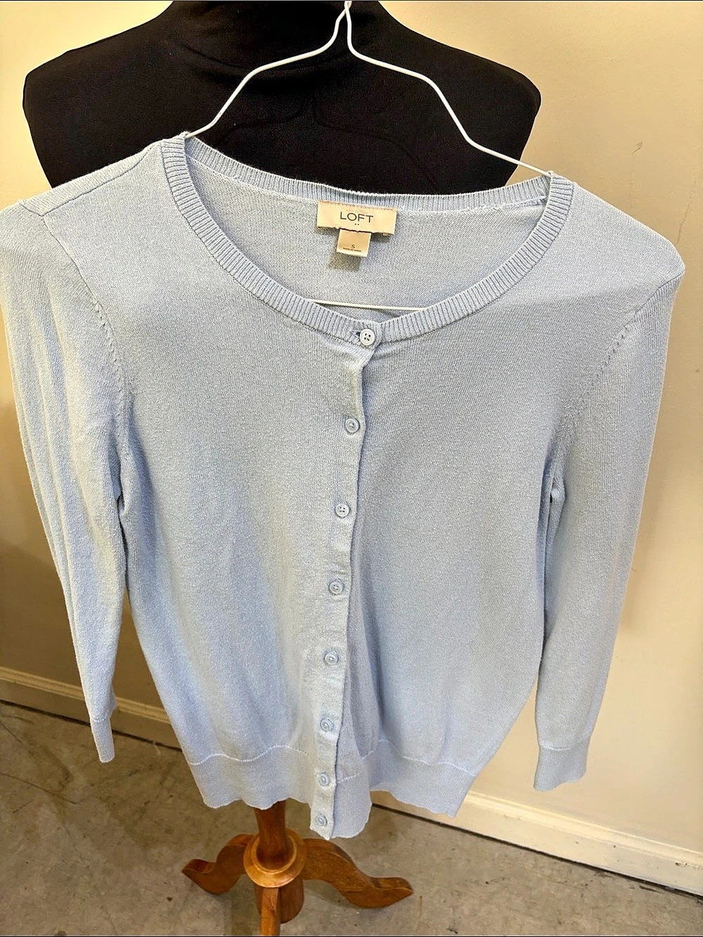 LOFT Blue Cardigan Size Small